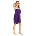 thumbnail image 4 of Turquaz Linen Purple Waffle Spa, Bath Wrap, 4 of 4