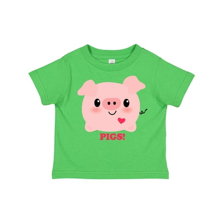 

Inktastic Kawaii I Love Pigs Gift Toddler Boy or Toddler Girl T-Shirt