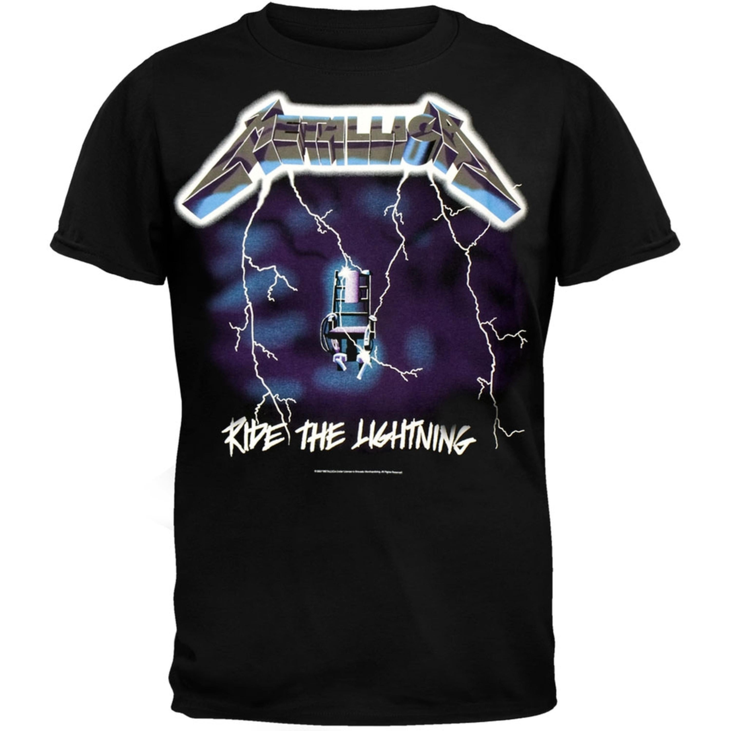 Metallica Men's Ride The Lightning T-shirt Black - Walmart.com