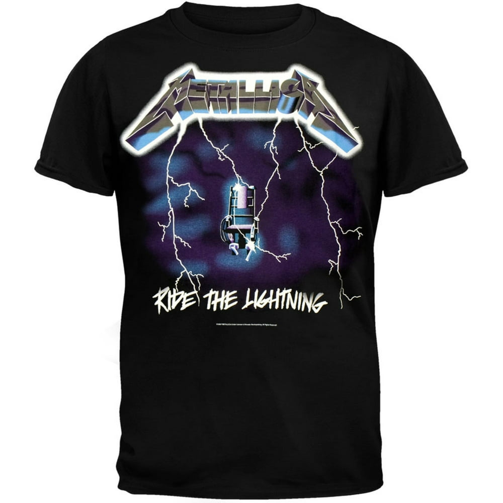 Metallica - Metallica Men's Ride The Lightning T-shirt Black - Walmart ...