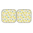 thumbnail image 5 of Lsque Flowers and Butterflies 2 PCS Windshield Sun Shade | CarFoldable Window Covers | Car Accessories Reflect UV for Universal Cars SUV Truck | Large, 5 of 7