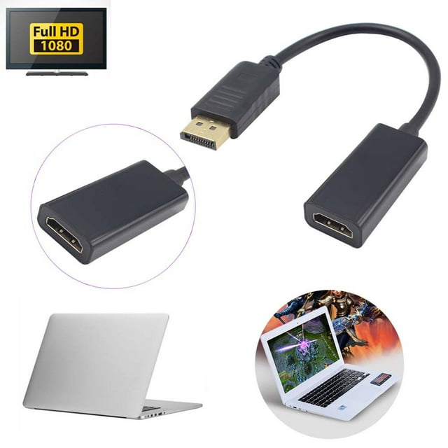 TopLLC Adaptateur Convertisseur de Câble DP Mâle Displayport vers HDMI Femelle pour