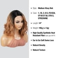 thumbnail image 2 of STUDIOCUT BY PROS Loose Wave Bob Wigs Lace Front wigs 14 Inch Side Deep Part Lace Front Wig for Black Women Curly Wavy Wig Heat Resistant Synthetic Wigs DPL012 (OT1B/27/30), 2 of 7