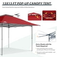 thumbnail image 4 of EAGLE PEAK 13’ x 13’ Red Pop Up Outdoor Canopy, 4 of 9