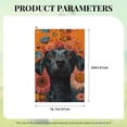thumbnail image 2 of Golf Towel, Pink Sunflower Black Dog Microfiber Waffle Golf Towels for Golf Bag with Carabiner Clip Golf Rag 24x16in, 2 of 8
