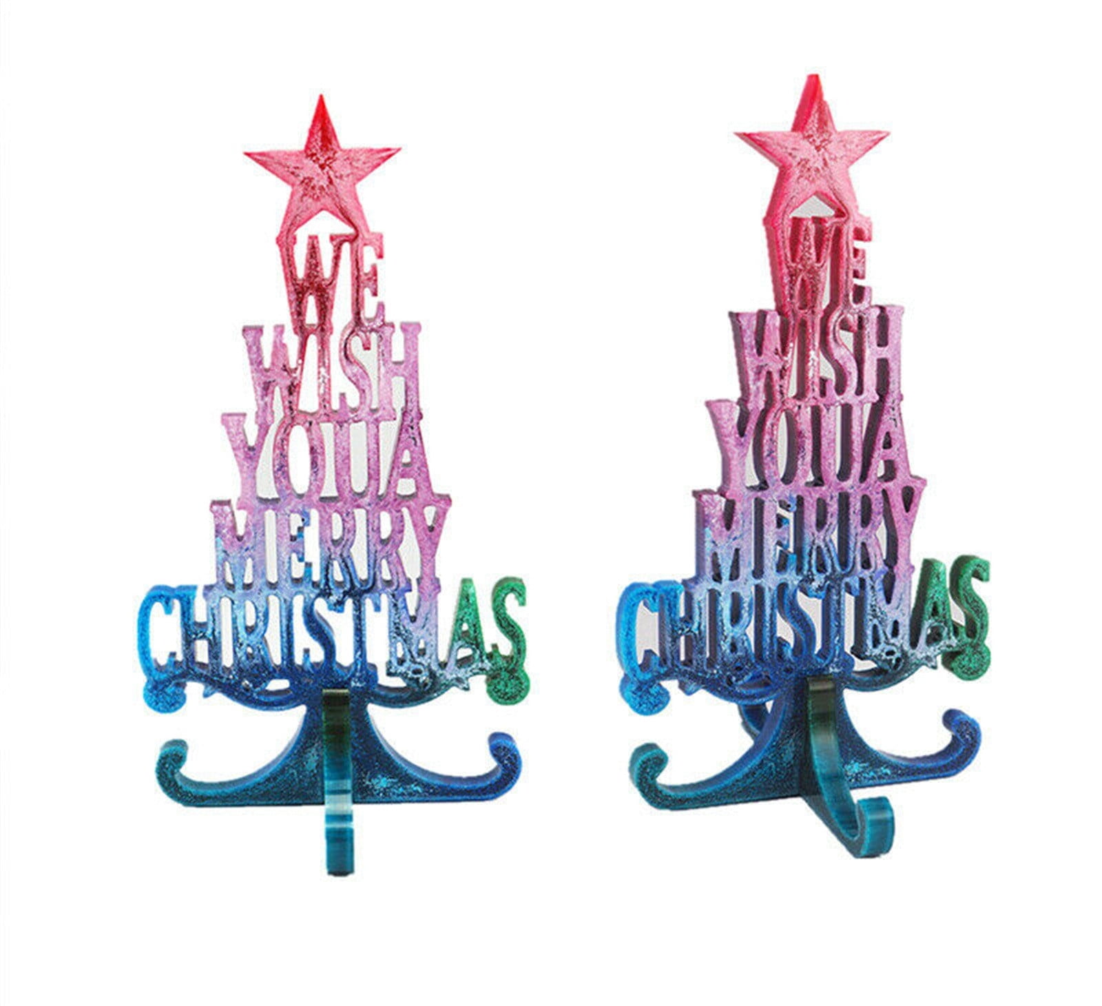 Merry Christmas Silicone Jewelry Casting Mold Resin Epoxy Mould Craft Decor Tool