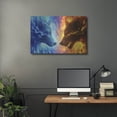thumbnail image 5 of Luxe Metal Art 'Fire and Ice' by JoJoesArt, Metal Wall Art, 36"x24", 5 of 9