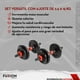 thumbnail image 4 of Set de 2 mancuernas ajustables Fuxion Sports FS-SDM25K-01 con Discos de metal 25 Kg negro Unitalla, 4 of 10