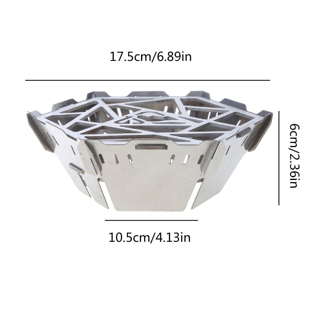 ZPAQI Camping Gas Stove WindShield Stainless Steels Outdoor Cooking Stove Windscreen