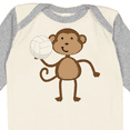 thumbnail image 4 of Inktastic Volleyball Monkey Boy Boys Long Sleeve Baby Bodysuit, 4 of 5