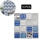 thumbnail image 2 of 10 piezas de papel tapiz autoadhesivo para pared con aspecto de mármol 3D para proteger contra salpicaduras de azulejos. 15x15cm, 2 of 9