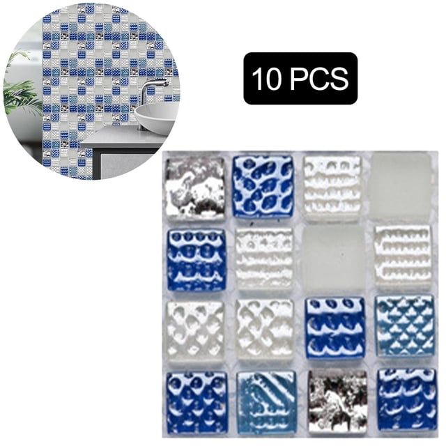 10 piezas autoadhesivas para salpicaduras de , decorativas extraíbles para ladrillos, 3D con exterior exterior exterior de mármol para y 15x15cm Macarena Pegatina de pared
