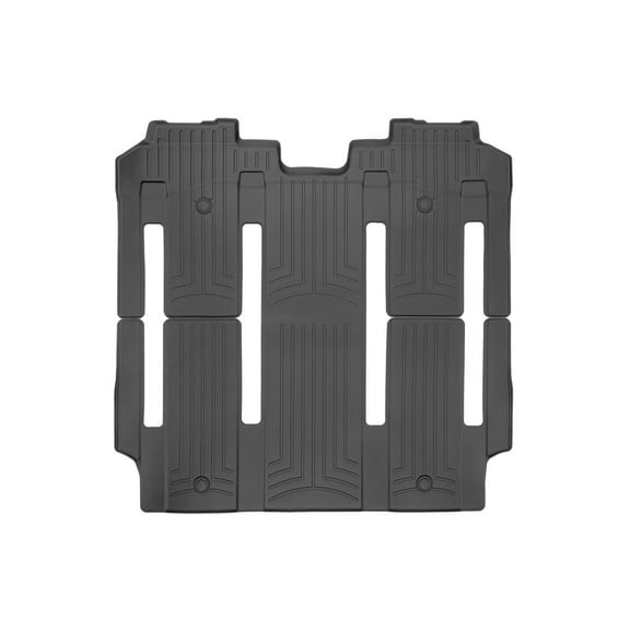 WeatherTech Custom Fit FloorLiners compatible with 2025-2025 Toyota Sienna - One piece - 2nd and 3rd row coverage, Black