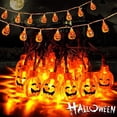 thumbnail image 1 of Halloween Lights Decoration Battery Operated LED Light Set Pumpkin Face Decor Indoor Outdoor Lighting Decor, 1 of 7