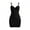 Black, variant on Fancifize Plus Size Bodysuit for Women Mid Thigh Body Shaper Sleeveless Shapewear Cozy Soft Underwear,3XL,Black