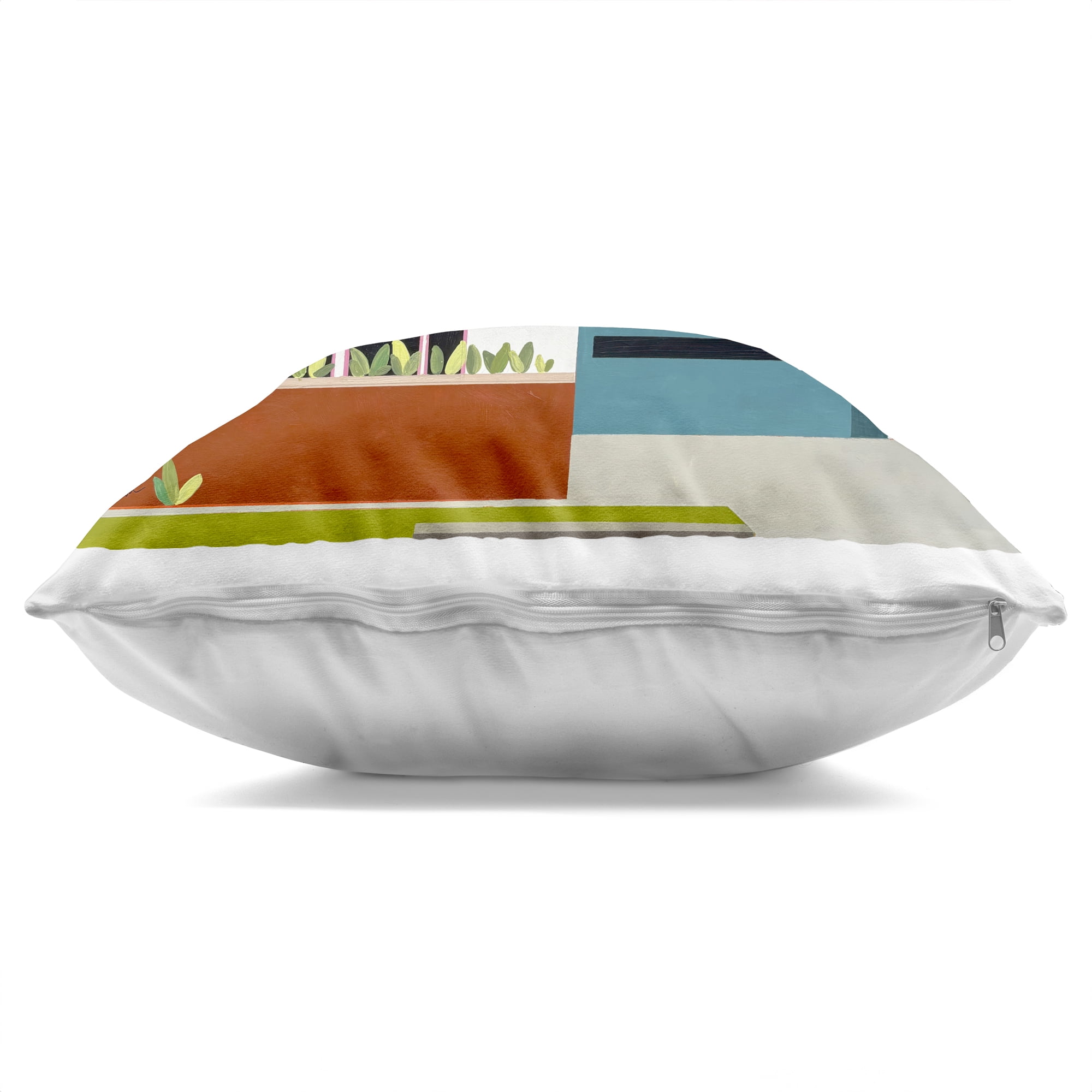 Stupell Industries Pink Sunkissed Suburbia Decorative Printed Throw Pillow, design by Jan Weiss