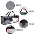thumbnail image 3 of Transparent Storage Bag 3 Piece Set Zipper Transparent Heavy Duty Storage Bag with Handles Large Waterproof for Clothes, Blankets, Sheets, CDs, Hats, Books 21x7.8x6.5, 3 of 5