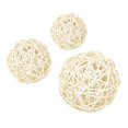 thumbnail image 4 of 3 x Bolas colgantes de mimbre de ratán Esferas decorativas Relleno de jarrón Adorno DIY para 10cm 7cm 6cm, 4 of 9