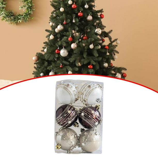 Juego de adornos de bolas navideñas perfecl 6 cm para colgar