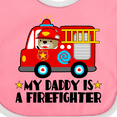 thumbnail image 4 of Inktastic Fireman Daddy is a Firefighter Boys or Girls Baby Bib, 4 of 4