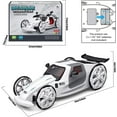 thumbnail image 3 of LNKOO STEM Solar and Battery Powered Car Toy, DIY Eco-Engineering Science Assembly Vehicle with Openable Car Doors, Power by Sun Educational Experiment Building Car Kit for Kids 5+ Years Old Kids, 3 of 8
