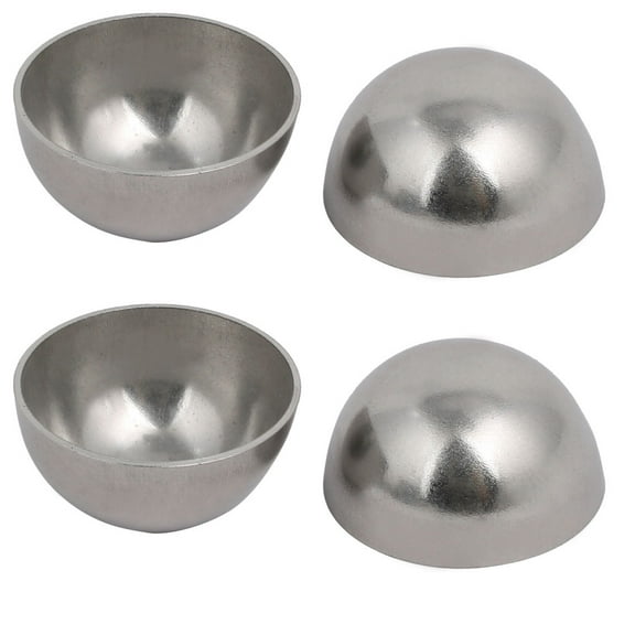 32mm OD 1mm Thickness 304 Stainless Steel Hollow Half Round Railing Balls 4pcs
