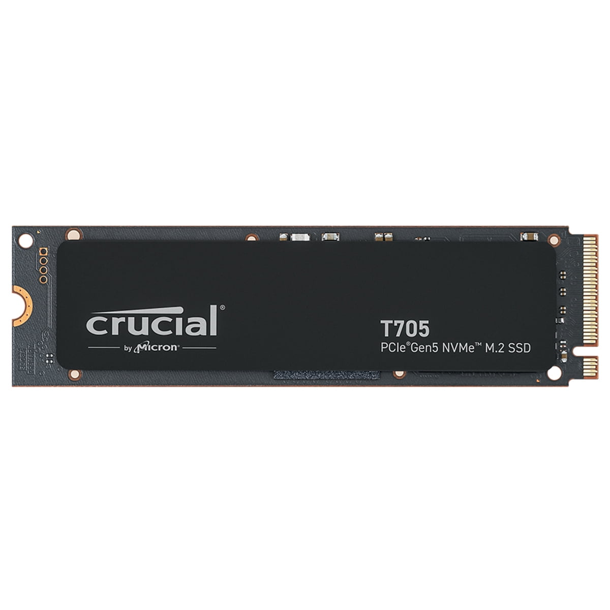 Crucial T705 4 TB Solid State Drive - M.2 2280 Internal - PCI Express NVMe (PCI Express NVMe 5.0 x4) - Desktop PC Device Supported - 2400 TB TBW - 14100 MB/s Maximum Read Transfer Rate