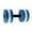 Blue, variant on 1 Pair Lightweight EVA Floating Water Dumbbells Circular Buoyancy Waterproof Foam Hand Barbells for Pool Spa Water Aerobics Underwater Full Body Workout(Pink-27x15cm)