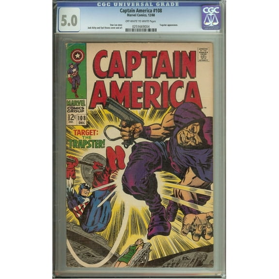 Captain America #105 CGC 3.5 Jack Kirby Art