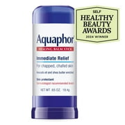 (3 pack) Aquaphor Healing Balm Stick for Chapped, Chafed Skin with Avocado Oil and Shea Butter, 0.65 oz