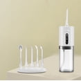 thumbnail image 5 of Pink Travel Water Flosser Rechargeable Portable Oral Rinser Floss Toothpick Cleaner, 5 of 6