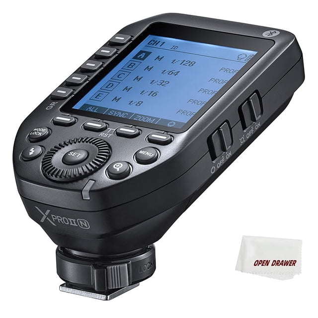Disparador Godox XproII-n, disparador de flash Godox para Nikon, disparador de flash inalámbrico TTL
