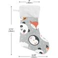 thumbnail image 2 of Coolnut Christmas Stockings Panda Bear Fox Tiger Sheep Penguin Animal Cartoon , 1 Pack 17.7" Xmas Fireplace Santa Socks Christmas Tree Hanging Stockings Decoration for Christmas Holiday Xmas Gift, 2 of 6