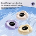 thumbnail image 3 of Babies Bath Thermometer,Flower Shape Digital Floating Water Thermometer for Bathtub,Tub Temperature Gauge,Clear Display & Fast Readings,Bathtub Temperature Monitor,Fun Bath Floating Toy - Purple, 3 of 10