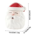 thumbnail image 3 of SLYNSHome Ceramic Cookie Jar with Lid Christmas Decorations,Cute Santa Claus Food Storage Jar Kitchen Décor Snack Storage Container for Cookie,Candy, 3 of 8