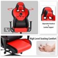 thumbnail image 4 of Recline Gaming Chair Racing Office Chair PC Computer Chair Rolling Swivel PU Leather Video Desk Chair with Lumbar Support Headrest Armrest Adjustable E-Sports Task Chair for Women Adults, Red, 4 of 7