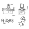 thumbnail image 5 of Water Solenoid for Valve 220V/12V/24V Air Water- Inlet Washing Machine for Valve, 5 of 5
