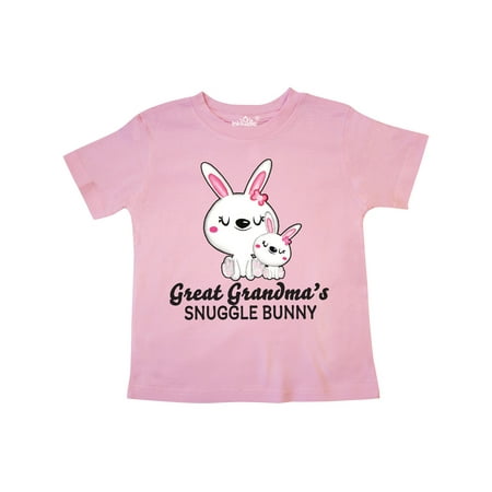

Inktastic Great Grandmas Snuggle Bunny Easter Gift Toddler Toddler Girl T-Shirt