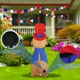 thumbnail image 6 of InfleasJoiy 4FT Independence Day Dog Inflatable Decoration, Outdoor Festival Inflatable Decoration with LED Lights, Outdoor Inflatable Decoration for Yard, Garden, Patio, 6 of 6