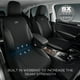thumbnail image 2 of Fundas para asientos de coche Skechers Work, piel Oxford, tela negra, 2 of 7