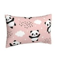 thumbnail image 2 of Bingfone Panda Flying In The Sky Between Clouds And Star Standard Size Pillowcase, Long Staple Pure Cotton Envelope Closure Pillow Cover(without pillow core),20"X30", 2 of 9