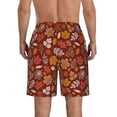 thumbnail image 3 of Yiaed Autumn Forest3 Print Men's Swim Trunks with Lining Quick Dry Sports Shorts Beach Shorts Boardshorts-Medium, 3 of 5