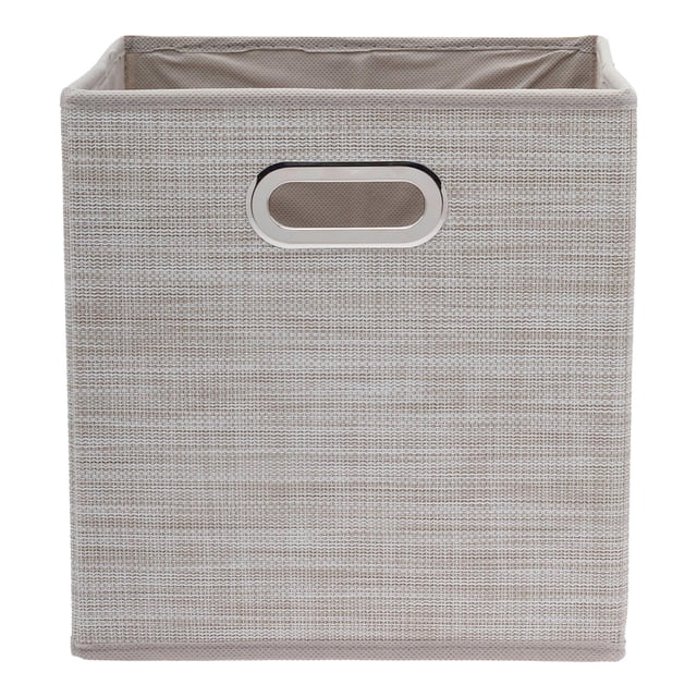 Cubo Organizador Home Home Teslin Beige 28X27X27 Cm