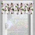 thumbnail image 4 of Ambesonne Hawaii Valance & Curtain, Retro Flowers Illustration, 55"x30", Dried Rose Olive Green, 4 of 7