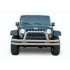 Rampage by RealTruck Front Tubular Bumper for Jeep Wrangler JK/JL | Hoop, Stainless Steel, Polished | 86420 | Compatible with 2007 - 2018 Jeep Wrangler JK, 2018 - 2022 Wrangler JL