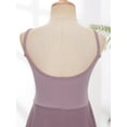 thumbnail image 6 of Alvivi Kids Girls Camisole Ballet Dance Tutu Dress Gymnastics Skirted Leotard Performance Dancewear Dusty Pink 5-6, 6 of 7
