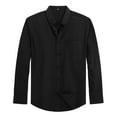 thumbnail image 2 of GENTS BLISS Long Sleeve Mens Dress Shirts Casual Solid Shirts for Men Regular Oxford Tops with Pocket, 2 of 10