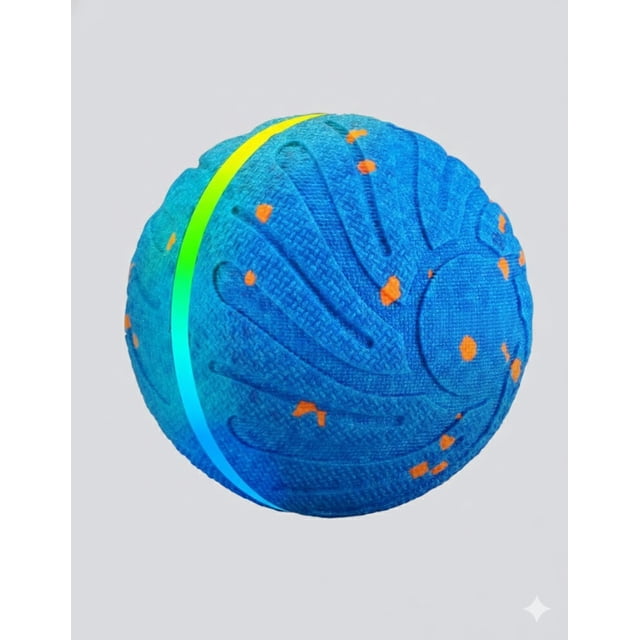 IPX7 Waterproof Smart Interactive Dog & Cat Toy Ball - ETPU Bite-Resistant Bionic Pet Toy with 3 Auto Modes (Roll, Bounce, Spin) for Medium/Large Dogs, Anti-Slip Paw-Safe Design, Long Battery Life,
