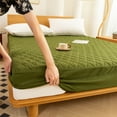 thumbnail image 5 of 1pc Green Waterproof Mattress Protector-Soft, Breathable, Durable12"-18"Deep Pockets Fitted Mattress Cover - Solid Color Bedspread, 5 of 8