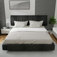thumbnail image 5 of Salt Earth King 4 Piece Sheet Set 100% Cotton with 16 Inch Deep Pockets Easy Fit Sateen Weave Luxury Sheets & Pillowcases Extra Soft Breathable & Wrinkle Free - Silver Bush, 5 of 8